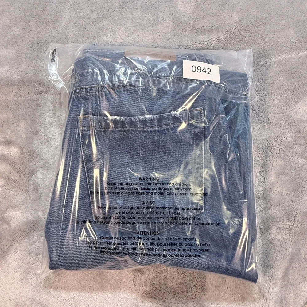 AEROPOSTALE‎ High Rise Super Wide Leg Distressed Denim Jeans Women's Size 6 - Picture 11 of 11
